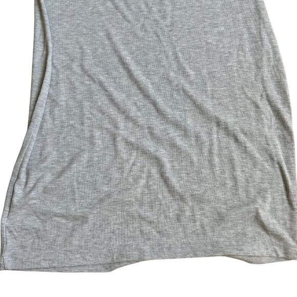 Gap Rib Halter Dress Heather Grey Small - Picture 3 of 7